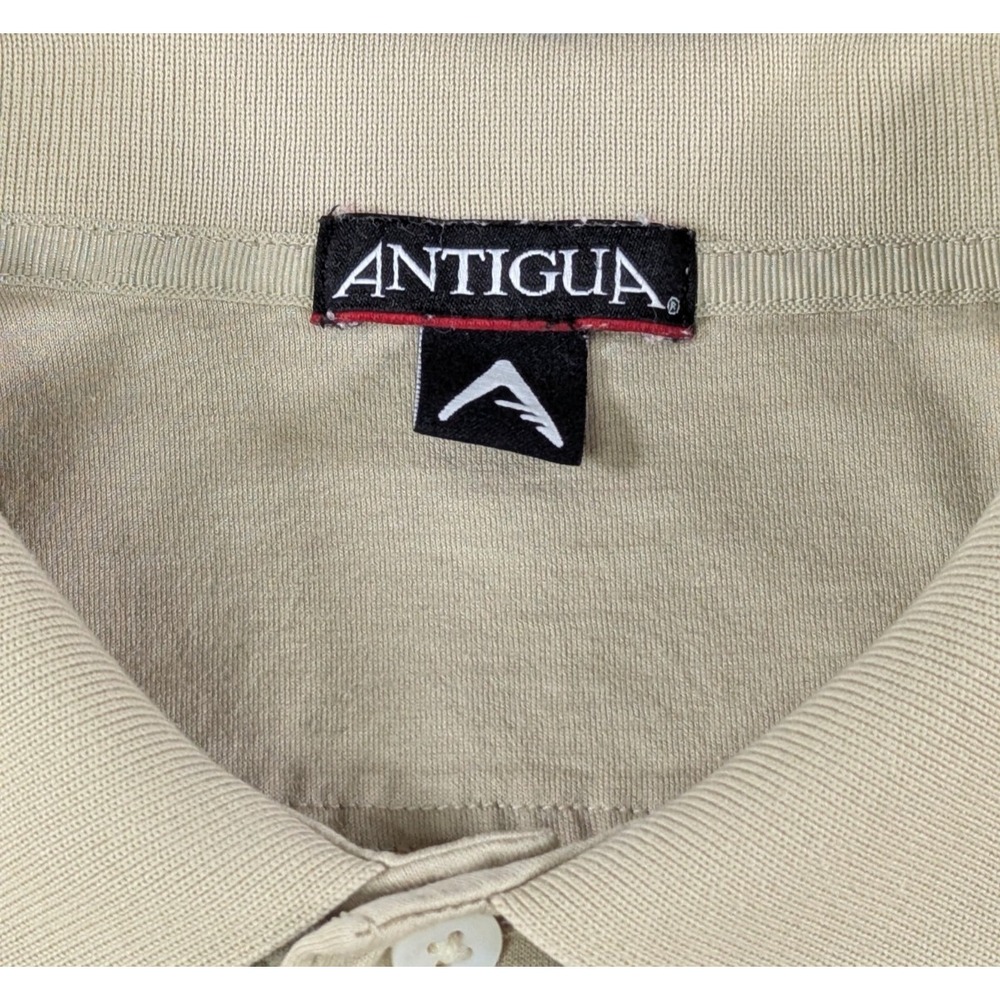 Antigua Mens Boston Red Sox‎ 2007 World Series Champions Polo Shirt XL Tan - Picture 3 of 10